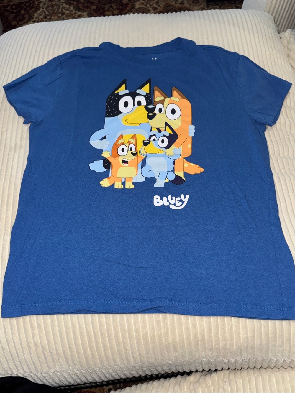 Family Graphic T-Shirt - Blue
